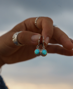 Atoll Clasp Earring - .925 & Blue