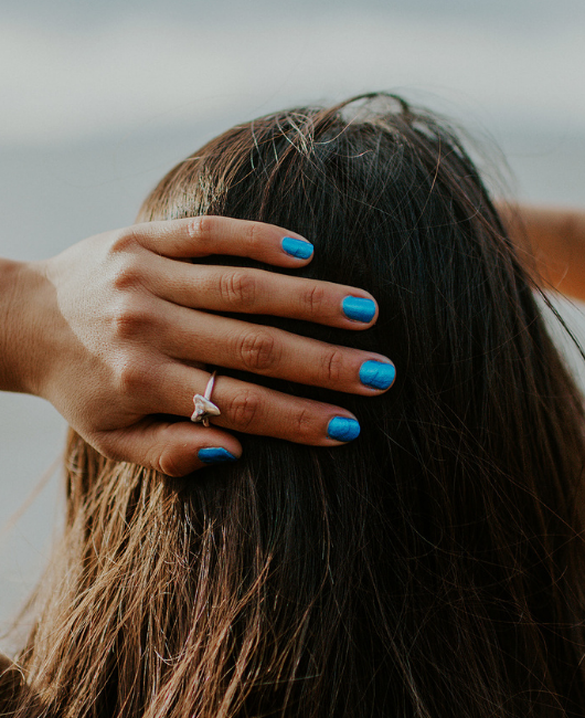 Apex Collection Ring - SILVER with AQUAMARINE STONE